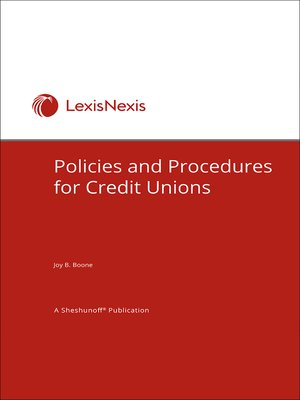 cover image of Policies and Procedures for Credit Unions
